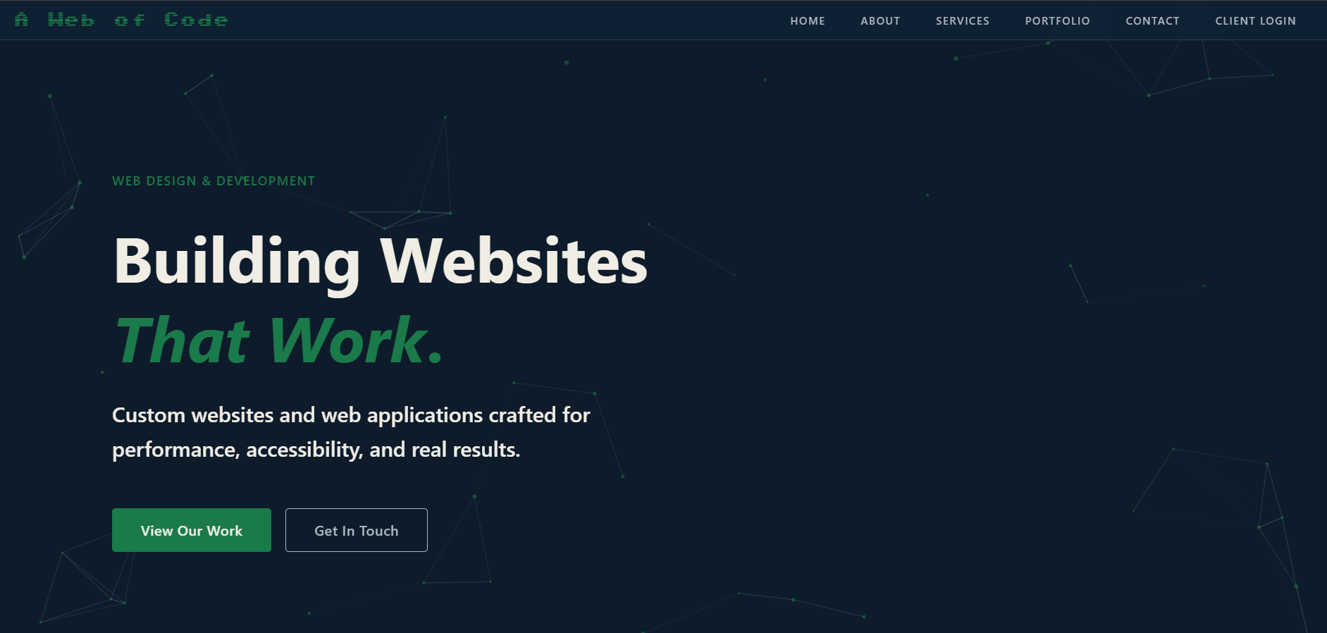 A Web of Code preview